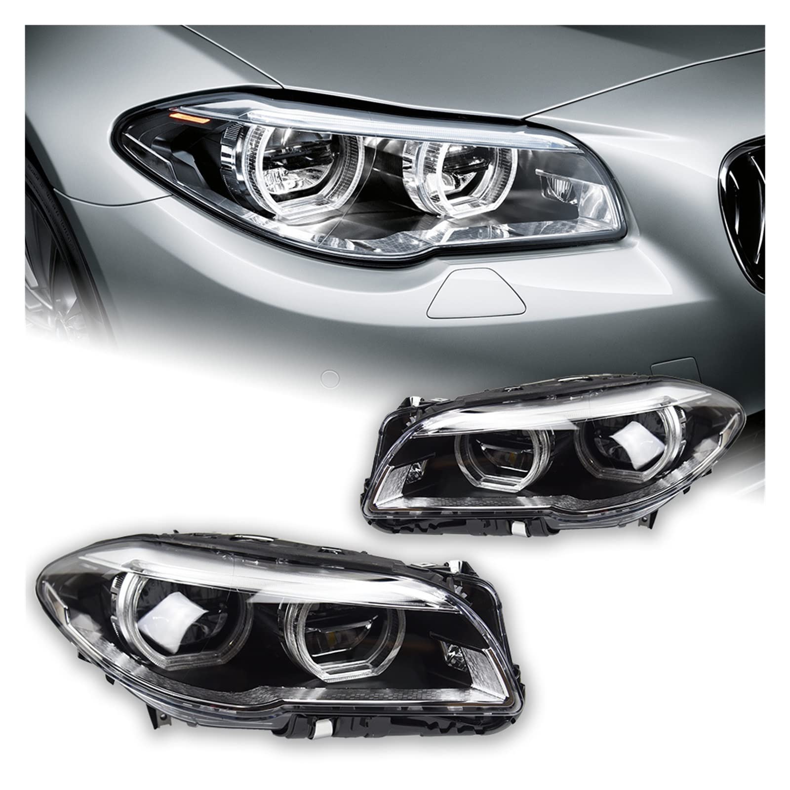 Amazon | AKD カースタイリングヘッドランプ BMW F10 F18 ヘッドライト